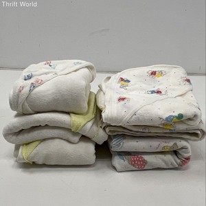 Vintage 80s 90s Health-tex Baby Blanket Towel Lot Lull-A-Bear Tennis Teddy Mixed