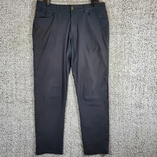 Lululemon ABC Pant Slim Gray Mens Size 34 Casual Commuter Travel For Repair Read