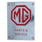 MG Parts And Service Retro Plaque Sign Wall Mounted Home Workshops Garages