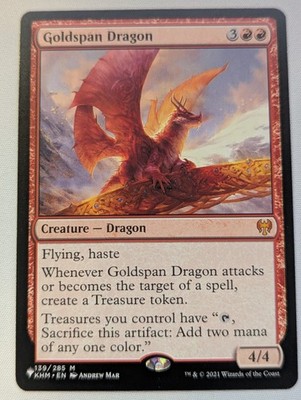Goldspan Dragon MTG Magic the Gathering The List #139 Mythic English NM