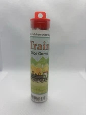 TRAIN DICE GAME, KOPLOW GAMES, 2007, IN ORIGINAL TUBE WITH SIX DICE & RULES!