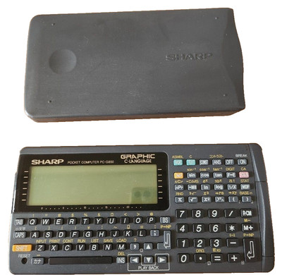 SHARP Pocket Computer PC-G850 Funktionsrechner Power-On nur Leitung fehlt