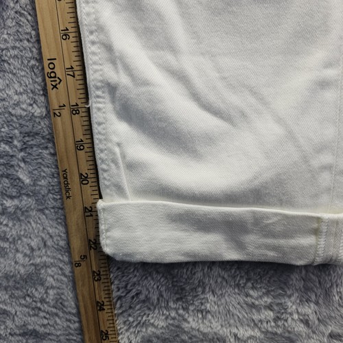 Silver Capri Jeans Women's Size W28 White Laced Pockets Suki Mid Capri NWT - Picture 13 of 15