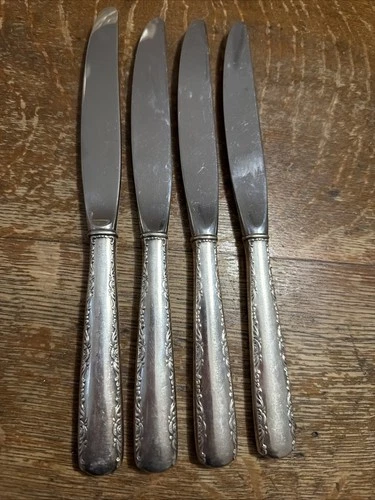 Gorham Sterling Camellia Dinner Knives-  Set Of Four - No Monogram