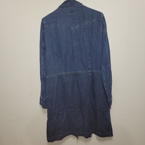Levi’s Women’s Denim Shirt Dress XL Blue Long Sleeve Button Front Western W/Tag - Picture 13 of 15
