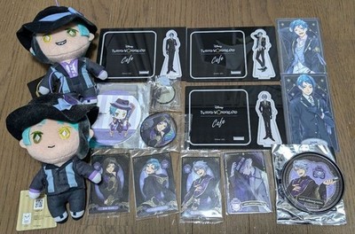 Twisted Wonderland OCTAVINELLE Badge Card Plush Stand set Azul Jade Floyd #33