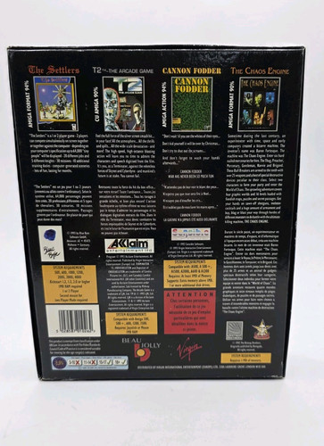 Cannon Fodder, T2, The Chaos Engine and The Settlers Floppy Complete Rare Amiga - Picture 12 of 13