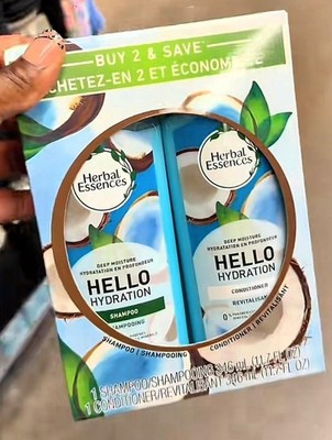 Herbal Essences Hello Hydration Shampoo & Conditioner Set Paraben-Free 11.7 oz