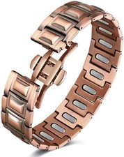 Copper Magnetic Therapy Bracelet for Men with 5X Strength Magnets,99.99 Pure Co