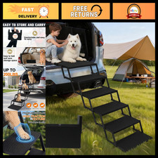Portable Dog Steps for Car, Truck, SUV - High Traction Waterproof Stairs, 200 lb