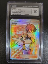 Judge (Full Art) 209/214 Sun & Moon Lost Thunder ENGLISH Holo CGC 10 on eBay