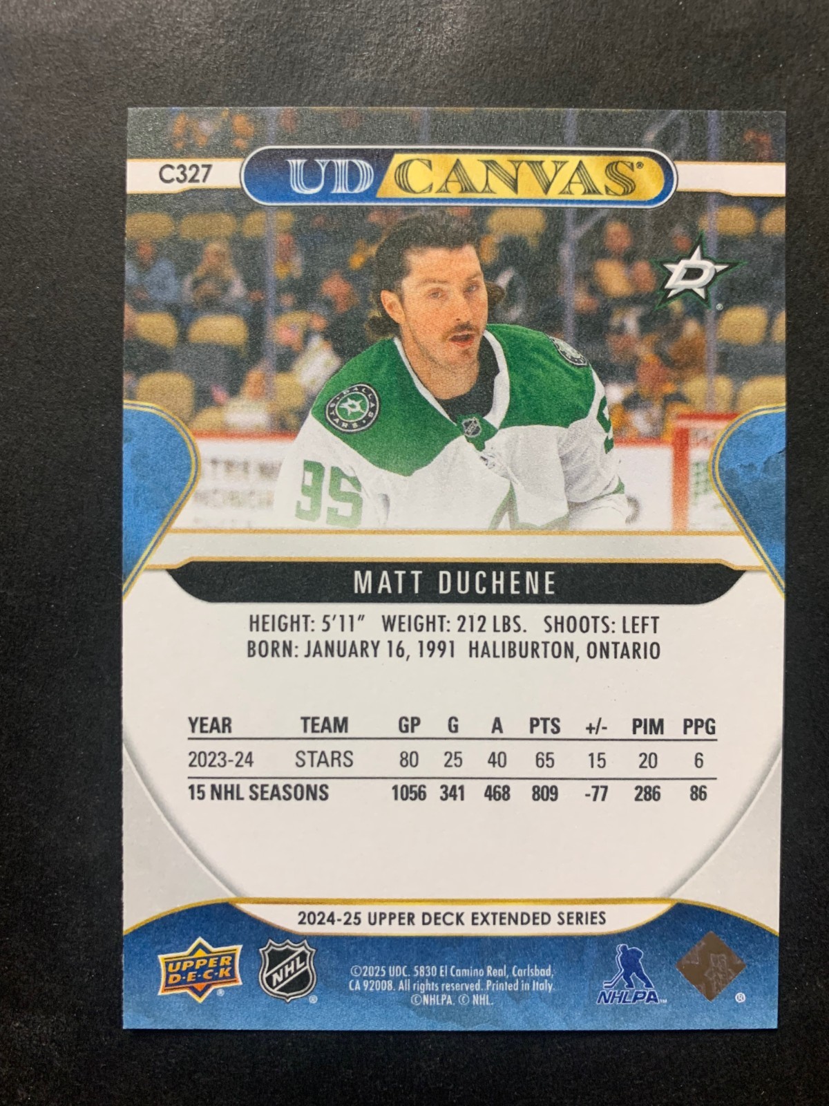Matt Duchene 2024-25 Upper Deck Extended Series UD Canvas #C327