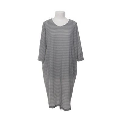 COS, Kleid, Größe: L, Grau, Polyester, Streifen, Damen #ZxJ