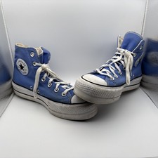 Converse All Star Chuck Taylor Blue High Top Canvas Women's 7 Retro