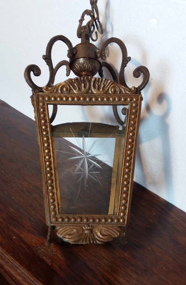 Lanterne Bronze Style Louis XVI - Photo 2/4