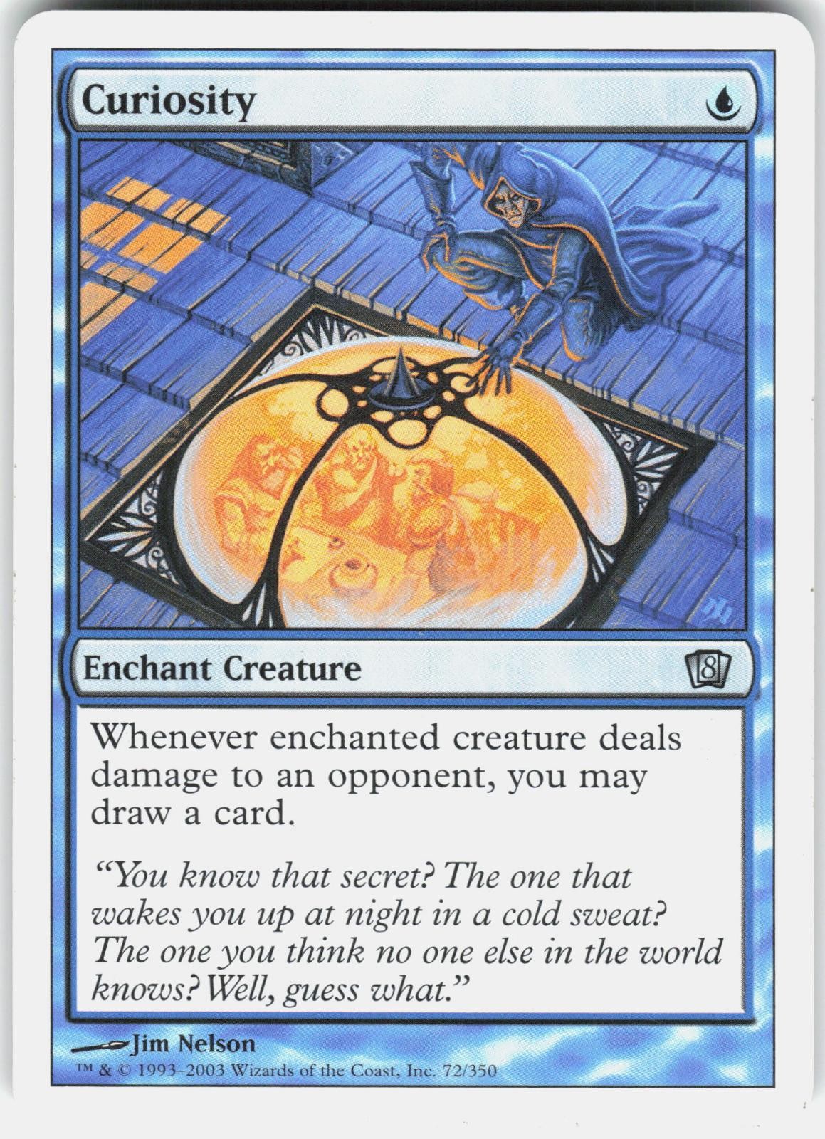 Curiosity 72 Uncommon 8th Edition Magic: The Gathering Moderately Played