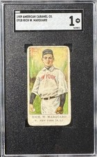 1909 American Caramel E91-B Rube Marquard HOF Type B SGC 1