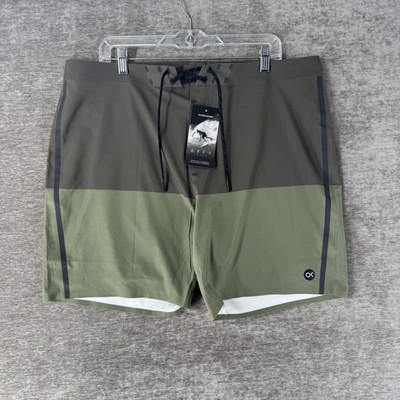 Outerknown Apex Trunks Board Shorts Kelly Slater Men’s Size 38 Olive  $145