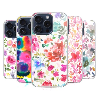 OFFICIAL NINOLA WATERCOLOR ARTISTIC FLOWERS BACK CASE FOR APPLE iPHONE PHONES