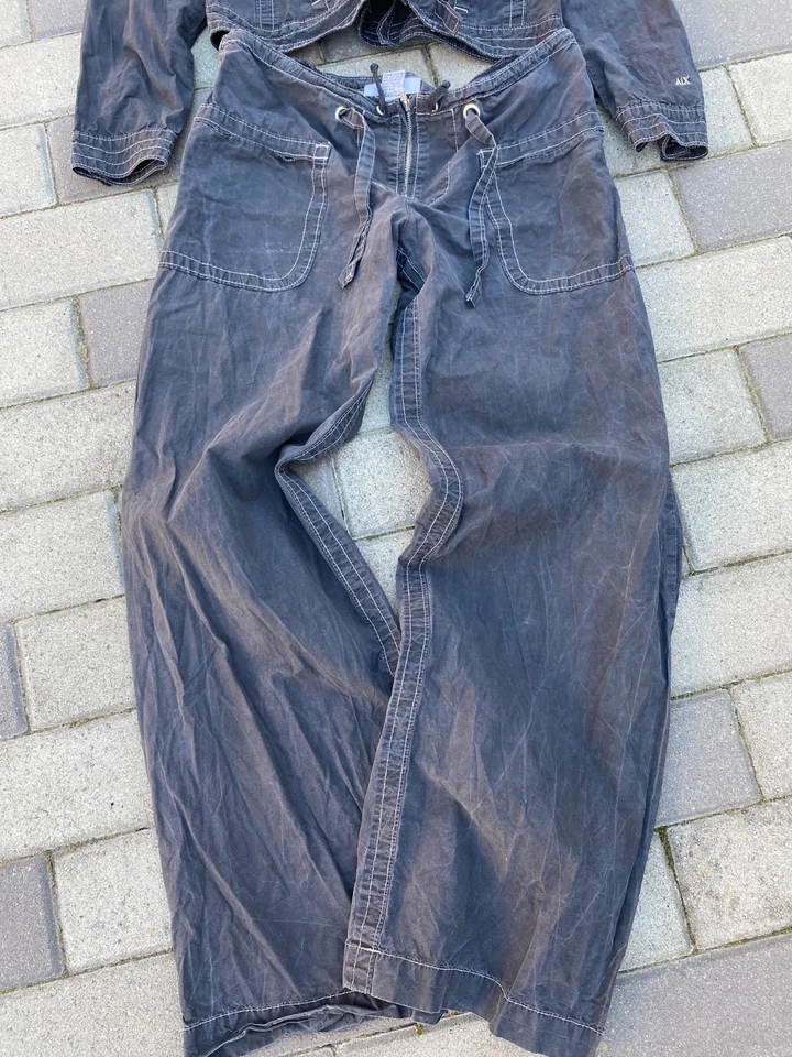 Armani Exchange Y2K Avangard Faded Grey Tracksuit set Women XL size - Image 4 of 4