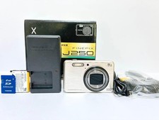FUJIFILM FinePix J250 Silver Compact Digital Camera Tested Working Japan