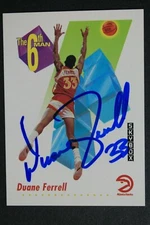 1991 SKYBOX #432 DUANE FERRELL HAWKS 6th MAN Georgia Tech SIGNED AUTHENTIC AUTO