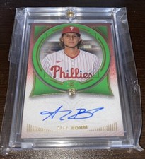 2021 Topps Definitive ALEC BOHM RC Rookie Green Parallel Auto #17/25 PHILLIES🔥