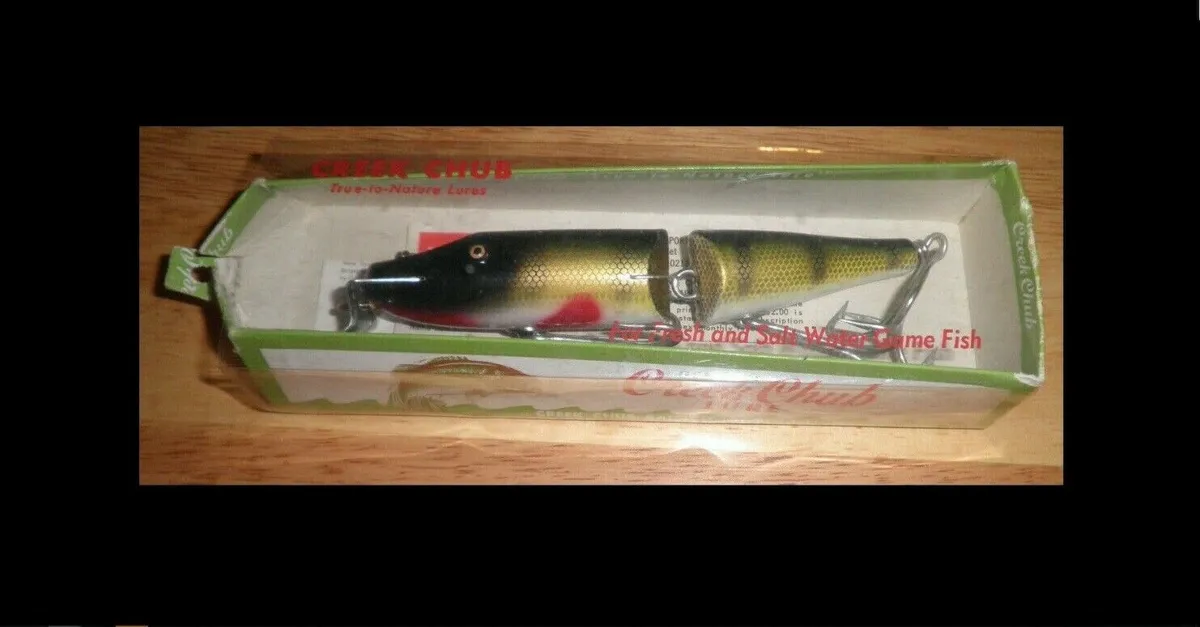 Creek Chub Pikie 3001 W All Wood Body Jointed pearch Musy Pike