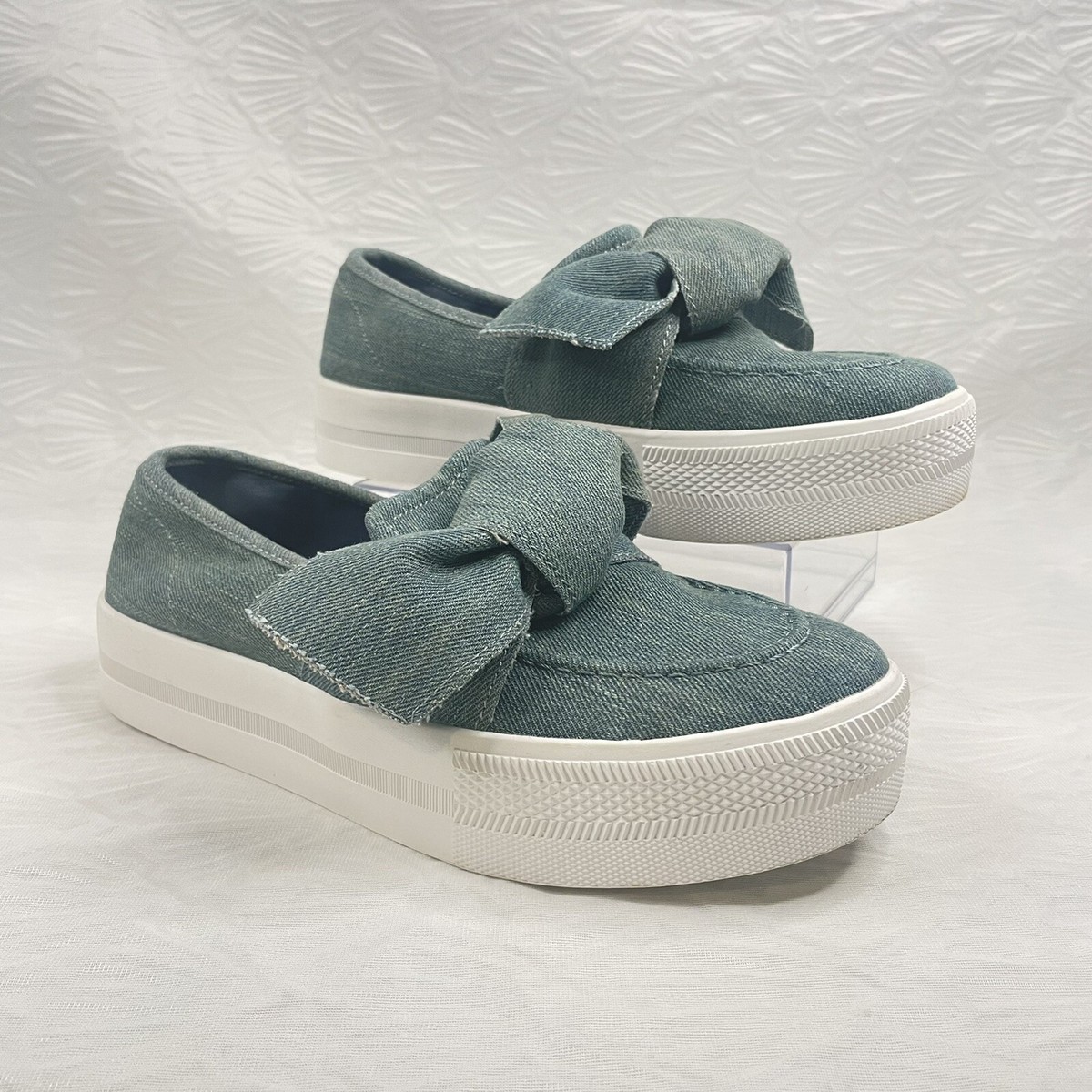 Guess Size 8M GGChippy Denim Platform Sneaker - Main Image