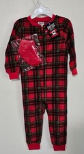 Mad Dog Concepts Kids Fleece Blanket Sleeper Pajamas with Red Fuzzy Socks 2T