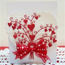 DiyArts Heart Bouquet Metal Cutting Dies Scrapbooking Card Album Christmas