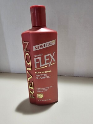 Vintage Revlon Flex Permed Body Building Protein Shampoo 15 Fl. Oz. Prop NOS