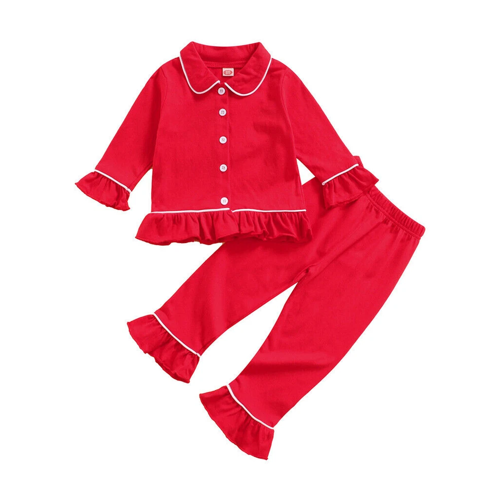 Pijamas de seda para niños Ropa de dormir Top Pantalones Pijamas Niños Niñas Satén Prendas para dormir Conjunto Foto 4 de 4