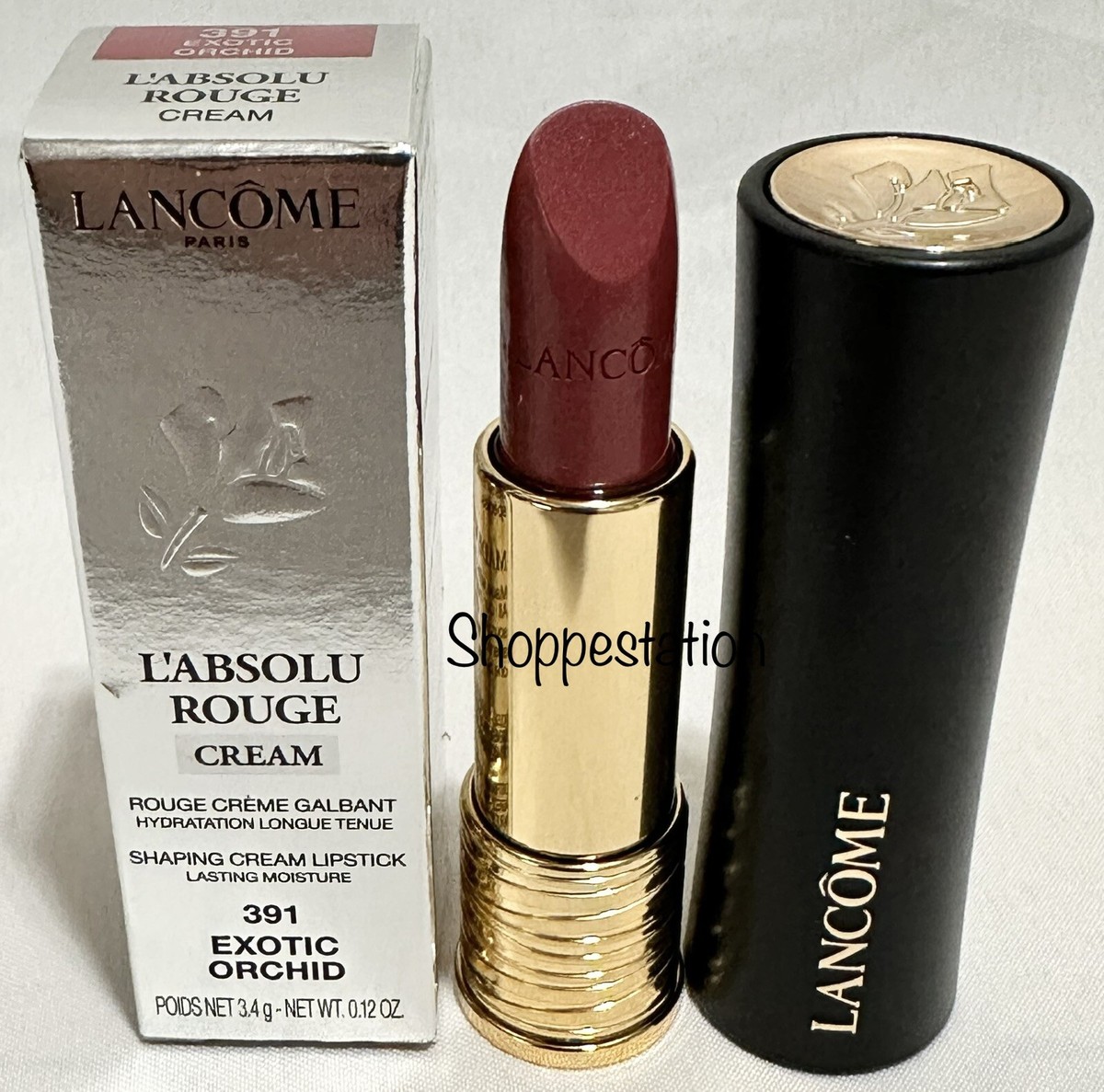 Lancome L'Absolu Rouge Lipstick Shade 391 EXOTIC ORCHID Cream 3.4g