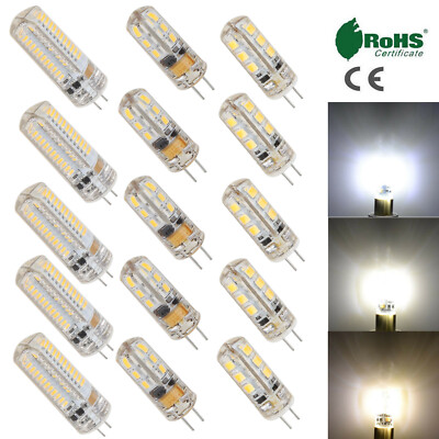 10X Mini-G4-LED-Glühbirnen 2 W 12W 12 V 220V ersetzt 30 W Halogenlampe Kaltweib