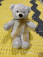 bear stuffed animal -11  Inch Tall pre-owned Good Condition Comes With Free Gift