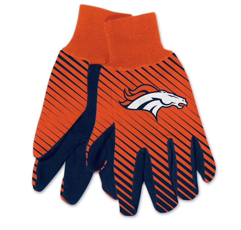Denver Broncos Logo Gloves Utility Gloves NFL Football New