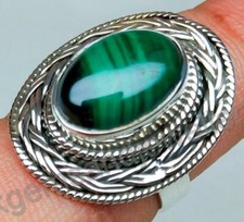 Malachite Ring 925 Sterling Silver Ring Gemstone Ring Fine Jewelry All Sizes