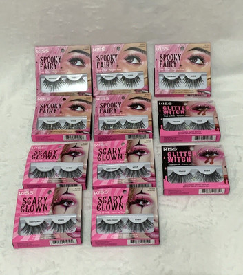 KISS Strip Lashes Limited Edition Bundle Fairy Clown Witch Spooky Eyelashes