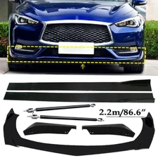 Front Bumper Lip Spoiler Splitter Car Body Rear For Infiniti G37 Coupe Se