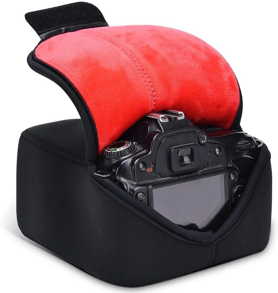 Camera Sleeve Medium DSLR SLR Case Neoprene Protection Compatible Canon Nikon ec - Image 2 of 4