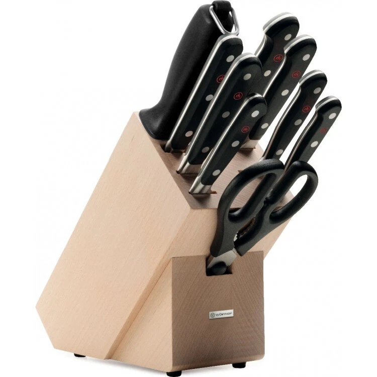 Wusthof classic 10pc store knife block set
