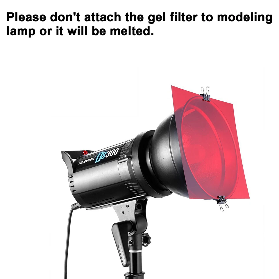 Neewer 12 x 12inch/30 x 30CM Color Correction Lighting Gel Filter Set (8) - Image 3 of 4