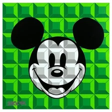 Tennessee Loveless "Green 8-Bit Mickey" Signed Disney Fine Art Limited Edition