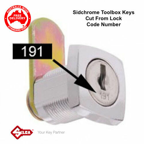 SIDCHROME Lost Your Toolbox,Toolchest / Keys? Keys Cut From