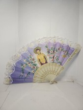 ABANICO MORADO BEAUTIFUL PURPLE HANDFAN FOR SAN LAZARO ABANICOS Santeria Ifa