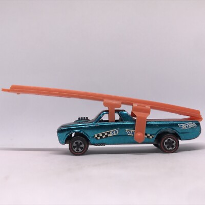 ミニカー hotwheels skyshow custom fleetside Hot Wheels Redline Custom Fleetside Sky Show 1968 Aqua Made In