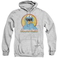 SESAME STREET COOKIE MONSTER LAYERS Hooded and Crewneck Sweatshirt SM-3XL