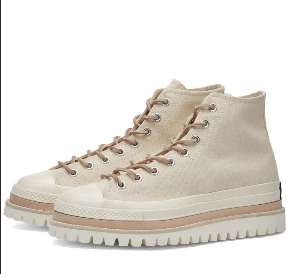 Converse Chuck 70 LTD Lugged Platform High-Top Shoes Natural evo UK EUR  42