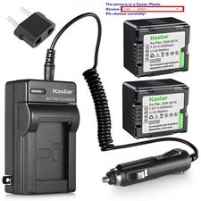 Kastar Battery Travel Charger for Panasonic CGR-DU14 CGA-DU14 SDR-H18 SDR-H20